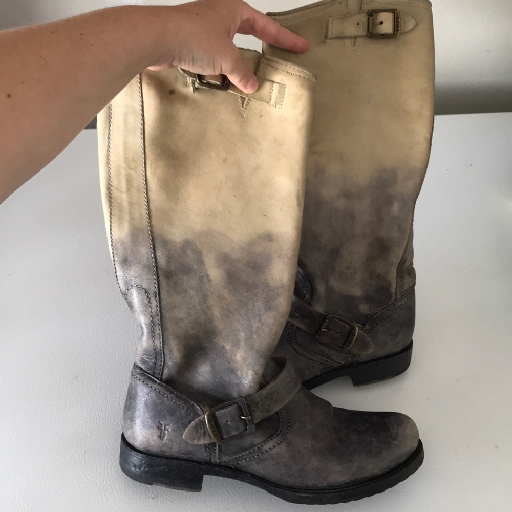 Ombré Frye leather boots